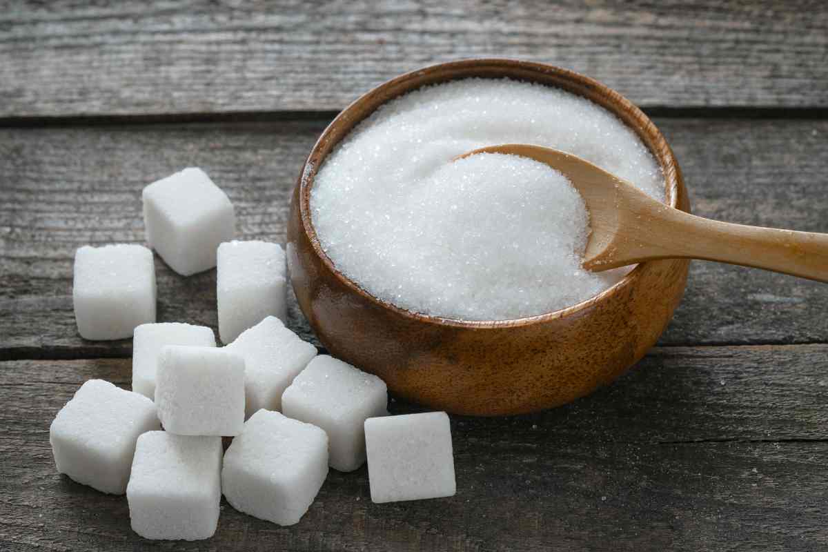 zucchero in lavatrice